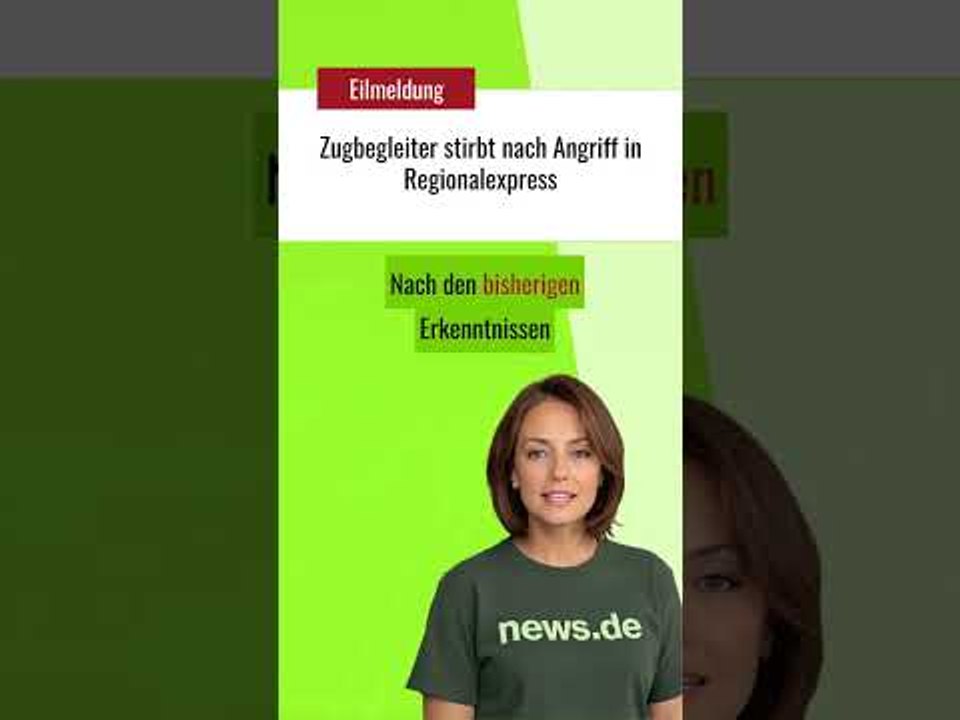 Zugbegleiter stirbt nach Angriff in Regionalexpress