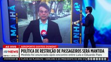 Governo manterá restrição de passageiros no aeroporto Santos Dumont