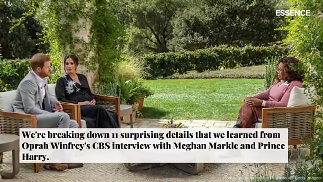 Meghan Markle and Prince Harry Surprising Details from CBS Interview
