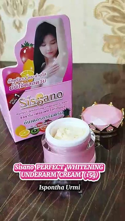 🌸 Sisano Perfect Whitening Underarm Cream 🌸 ✨ ডার্ক আন্ডারআর্ম থেকে মুক্তি পেতে এখন সহজ সমাধান ✨ আন্ডারআর্ম কালচে হয়ে যাওয়ায় কি স্লিভলেস পরতে অস্বস্তি লাগে? তাহলে আপনার জন্যই Sisano Perfect Whitening Underarm Cream 💫 🔹 কার্যকারিতা: ✔️ আন্ডারআর্মের কাল
