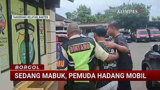 Bikin Resah, Diduga Mabuk Pemuda Hadang Mobil di Jalan Tangsel | BORGOL