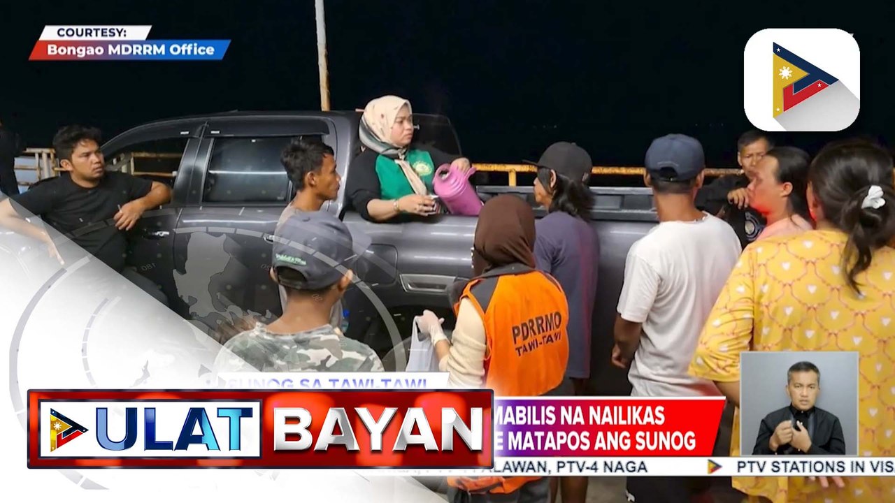 Mga apektado ng sunog sa Tawi-Tawi, mabilis na nailikas ng Bongao LGU | ulat ni Ysrael Dumaolao