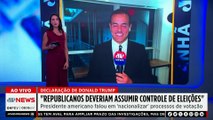 Trump defende que republicanos “assumam controle” das eleições nos EUA; Acacio e Mehero comentam