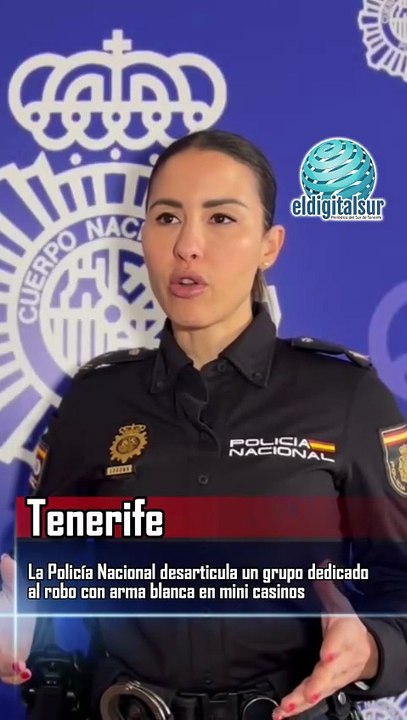 Desarticulada una banda criminal en Tenerife que atracaba minicasinos con katanas y machetes