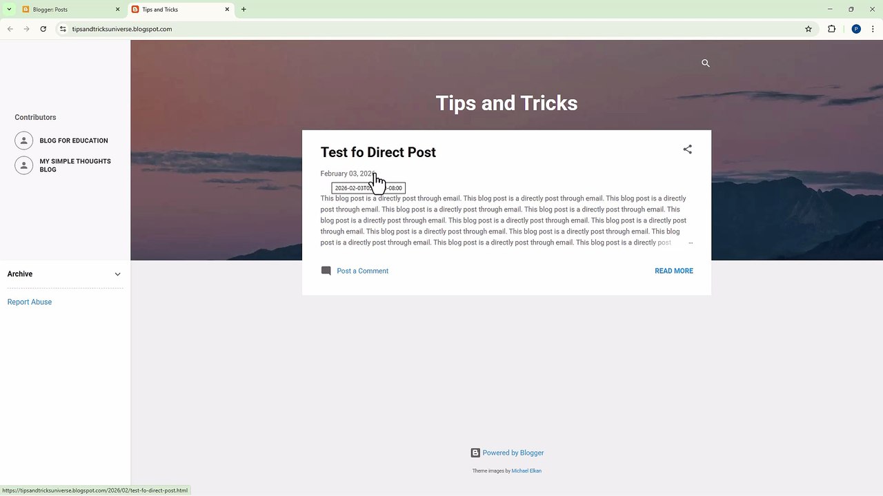 Blogger 42 Configuring Time Settings