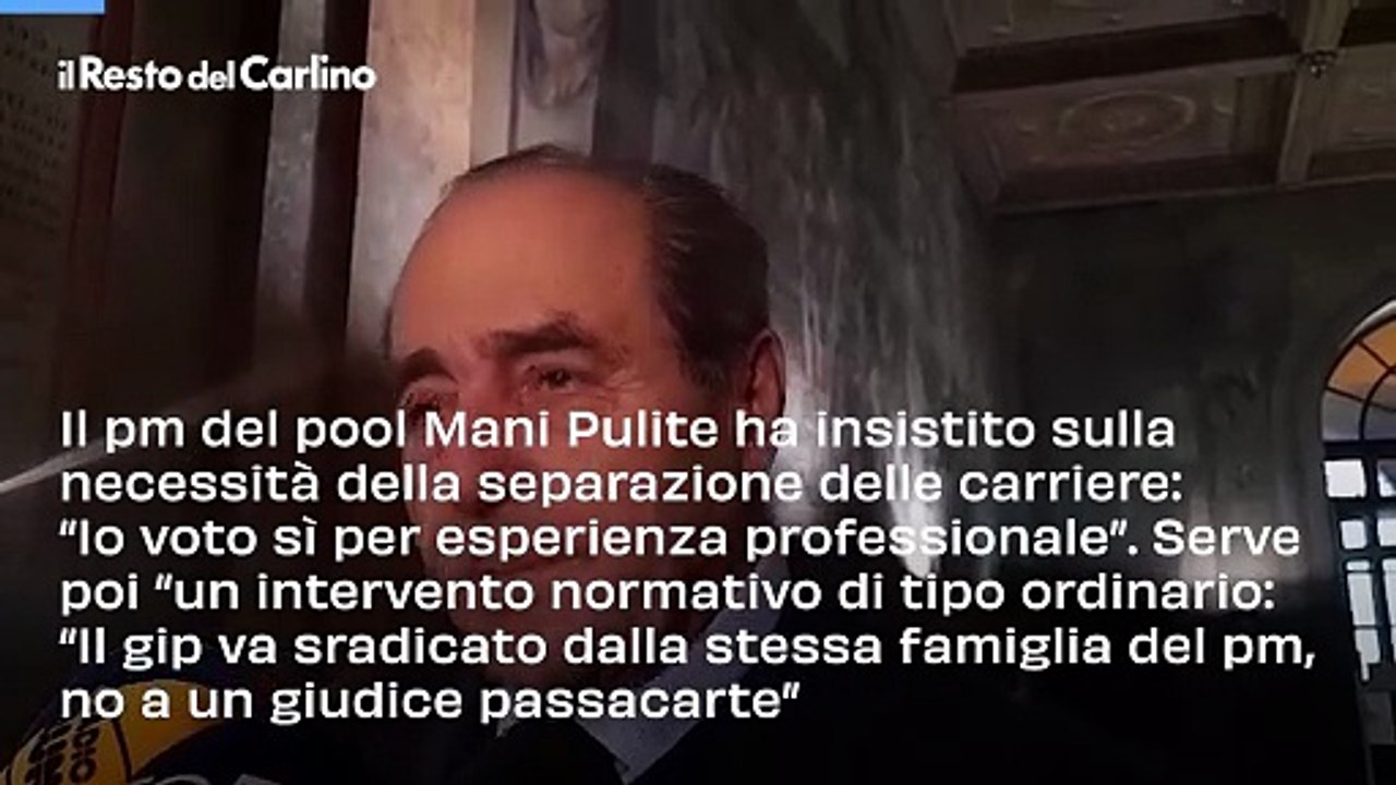 Antonio Di Pietro spiega perché votare sì al referendum sulla giustizia