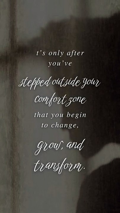 Step Outside Your Comfort Zone | Life Transformation #growth #wiseadvise #motivation