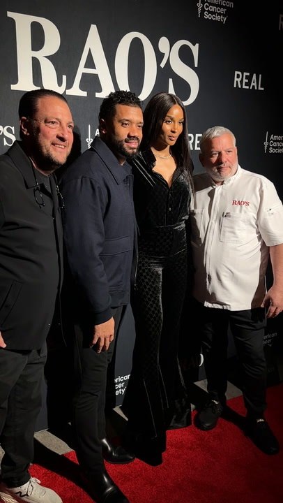 Russell Wilson and Ciara take photos at the American Cancer Society and NFL's Crucial Catch Dinne