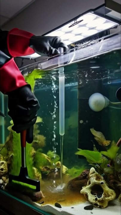 From Green Water to Crystal Clear | Satisfying Aquarium Cleaning