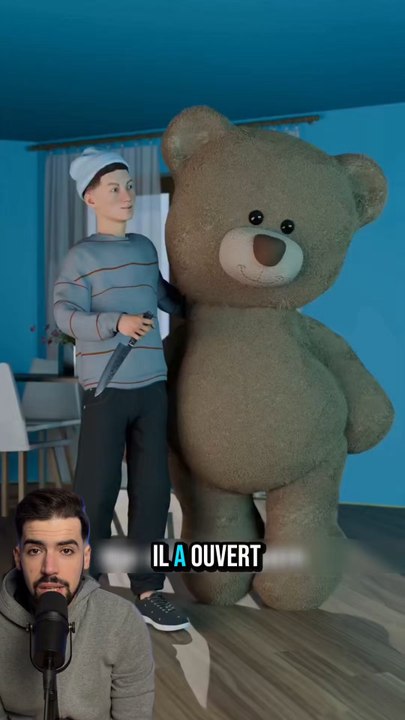Il s est caché dans la peluche