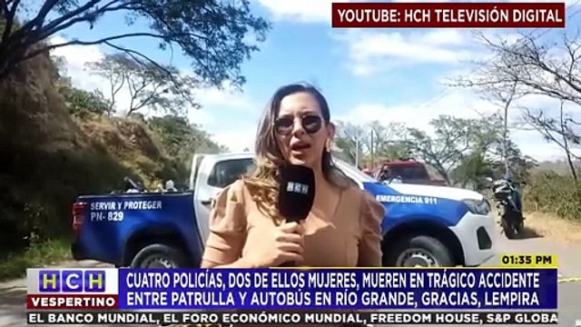Identifican a los cuatro policías muertos en un accidente vial en Gracias, Lempira