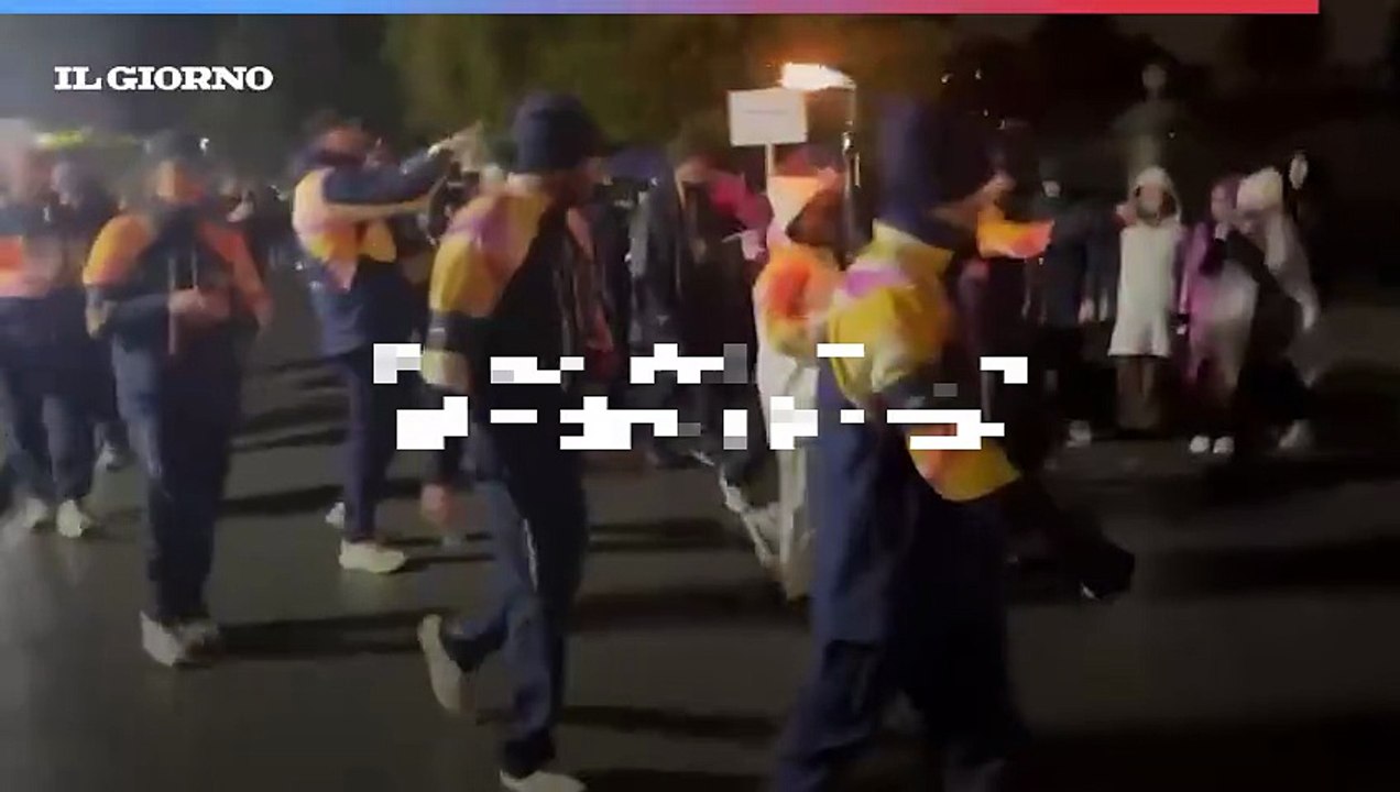 L'arrivo della Torcia olimpica a Monza
