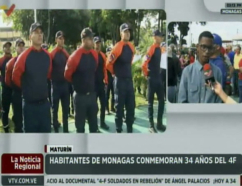 Monagas | Unión cívico, militar y policial conmemora los 34 años de la rebelión de 1992