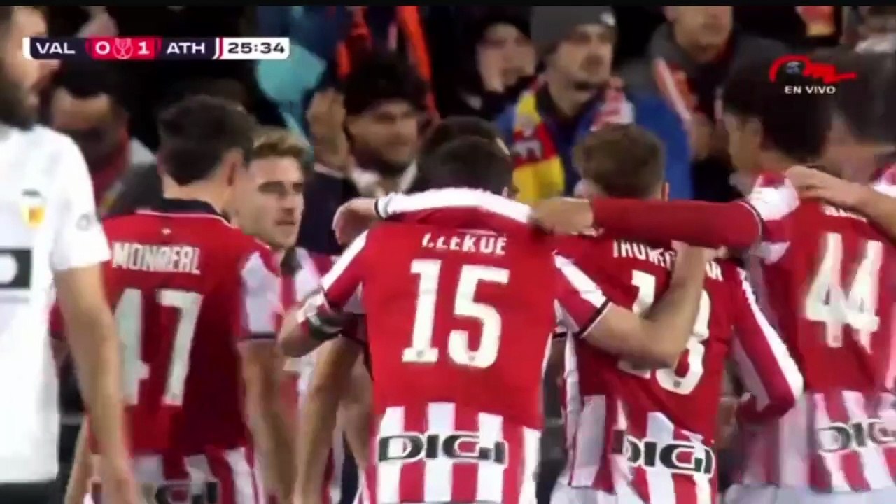 Gol del Athletic Club ante el Valencia