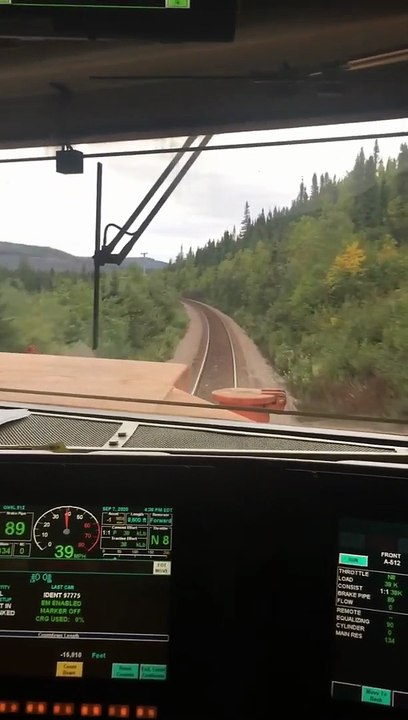 Beautiful sight from EMD SD70ACe Locomotive cab #EMD_LOCOMOTIVES #LOCOMOTIVE_CAB #CAB_VIEW