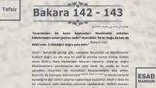 Esad Mansur - Bakara Suresi Tefsiri 142-143