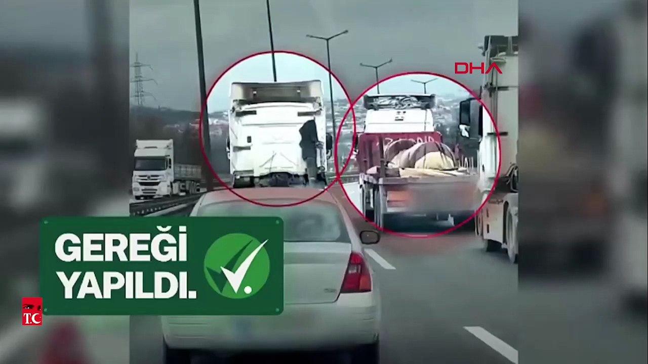 Bakan Yerlikaya: Kocaeli'de dakikalarca sol şeridi işgal eden TIR sürücüsüne idari para cezası uygulandı