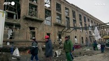 Kiev, la centrale termoelettrica di Darnytska nuovamente colpita dai russi