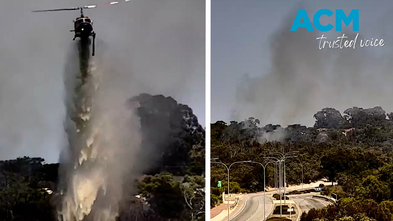 Traffic camera captures Western Australia bushf...