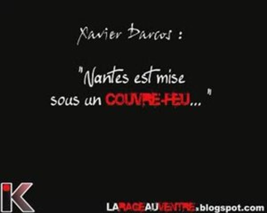 Darcos : "Nantes est mise sous un couvre feu..."