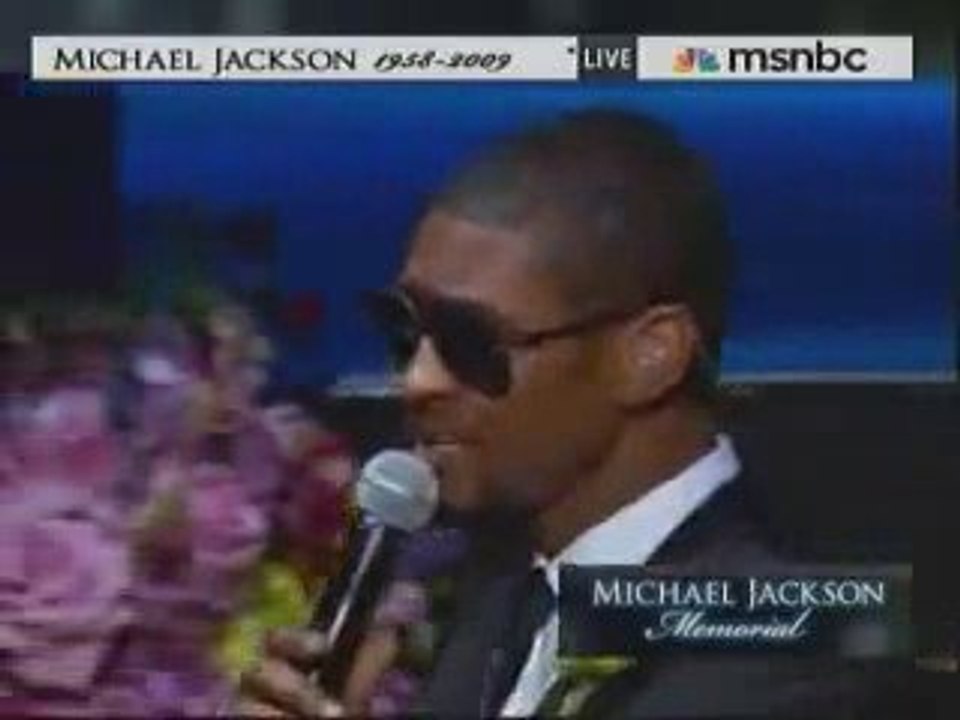 Michael Jackson- Memorial Service- Usher (Gone to soon)
