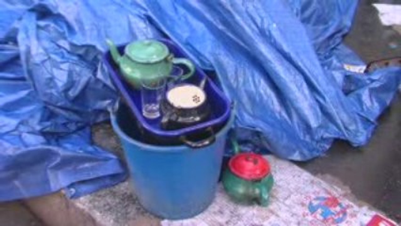 Le campement sous les orages