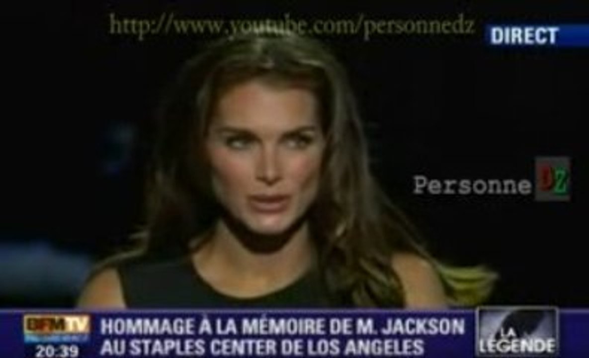 Brooke Shields Jermaine Jackson Hommage pour Michael jackson