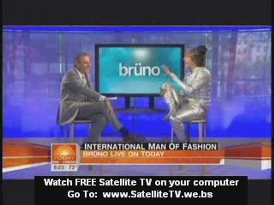 Bruno on the Today Show with Matt Lauer