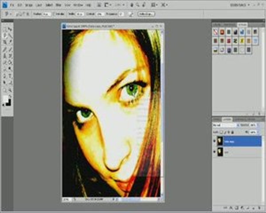 [tutoriel photoshop] changer la couleur des yeux