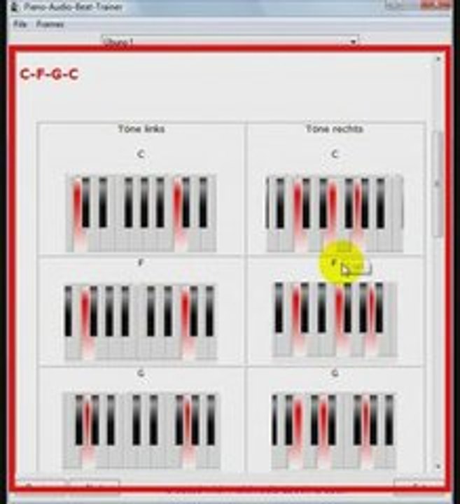 Piano audio beat trainer
