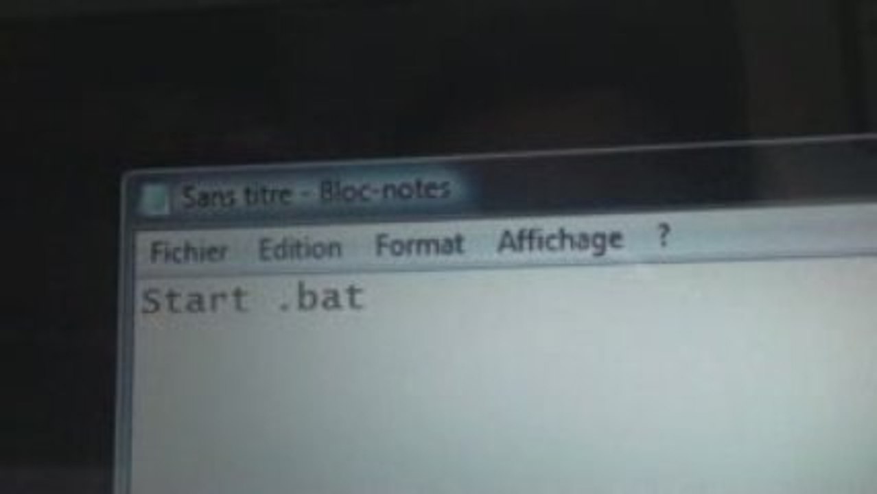 Creer un Virus .bat