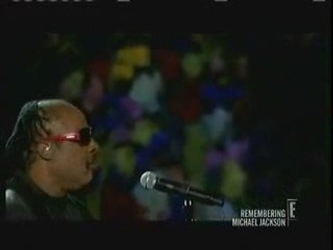 STEVIE WONDER MEMORIAL MICKAEL JACKSON AU STAPLES CENTER