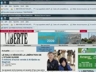 Pages intersessantes vue sur le WEB le 13 07 2009