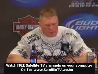 UFC 100 Brock Lesnar Press Conference