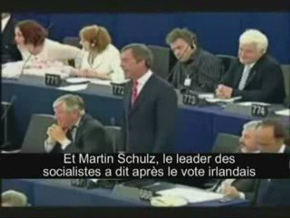 Nigel Farage au Parlement Européen
