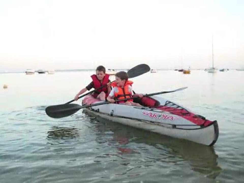 Kayac sur le bassin - Juillet 2009