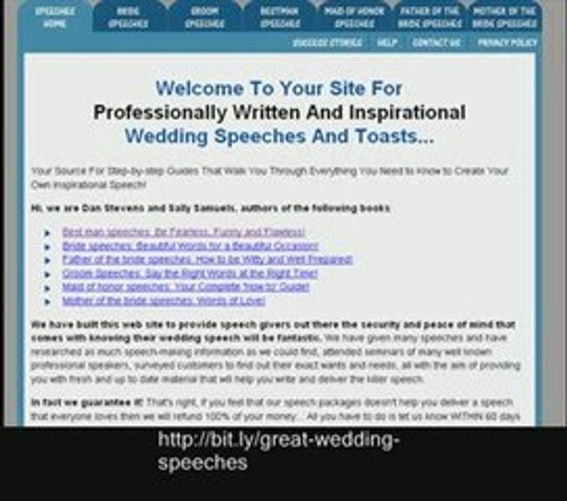 Wedding Speeches