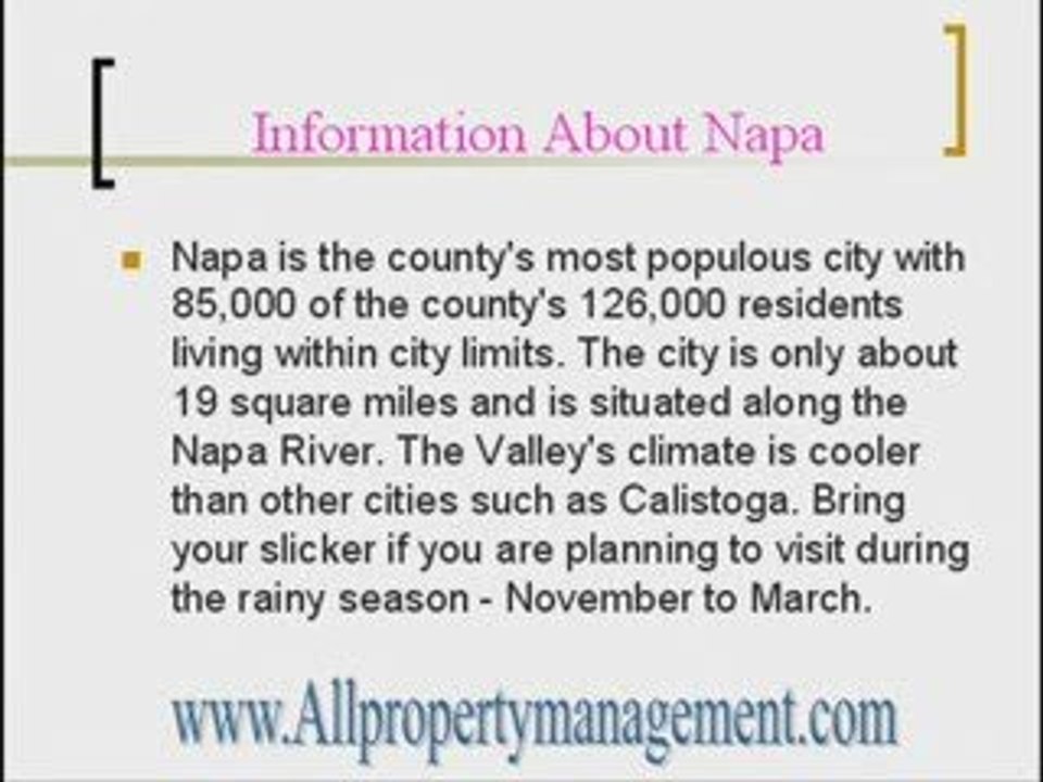 Napa Property Management