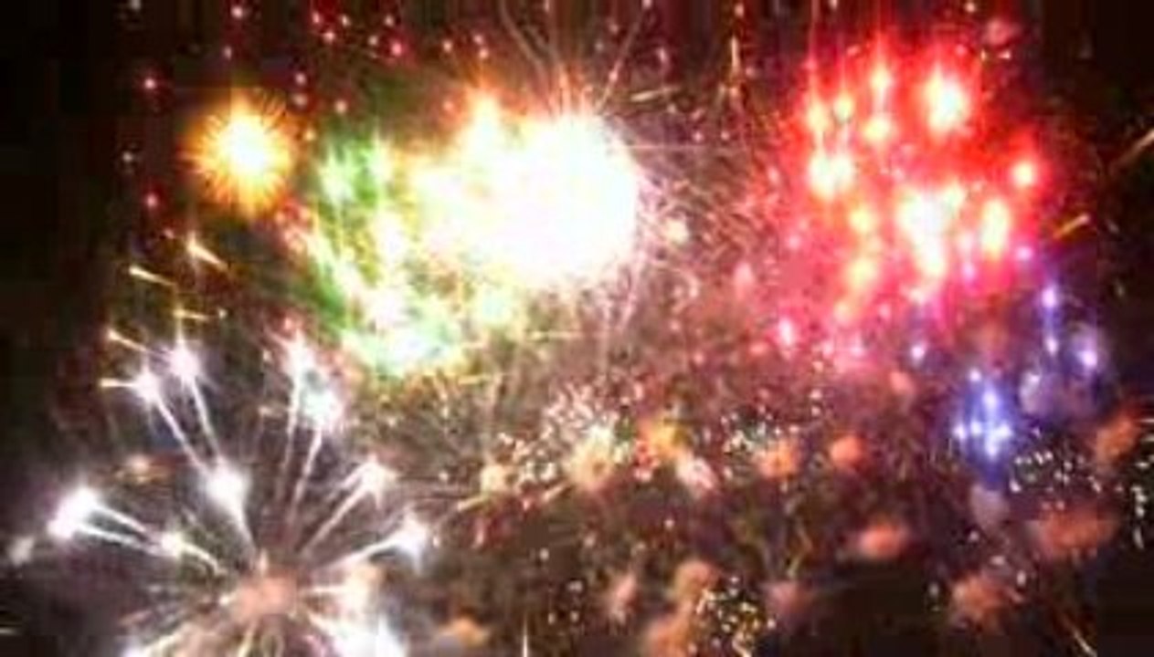 le 14 juillet à Amiens feux artifices