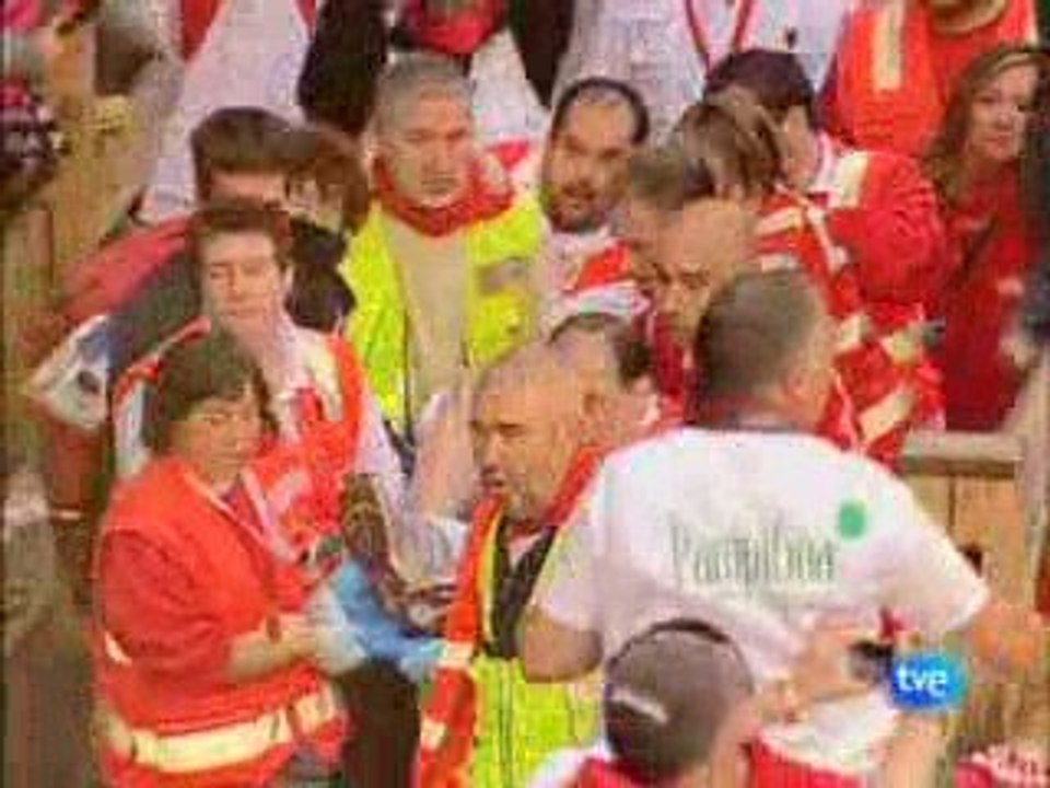 PAMPELUNE : ENCIERRO 12 JUILLET 2009 : TOROS DE MIURA