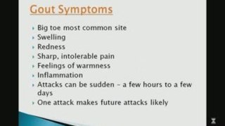 Gout Symptoms and Treatments