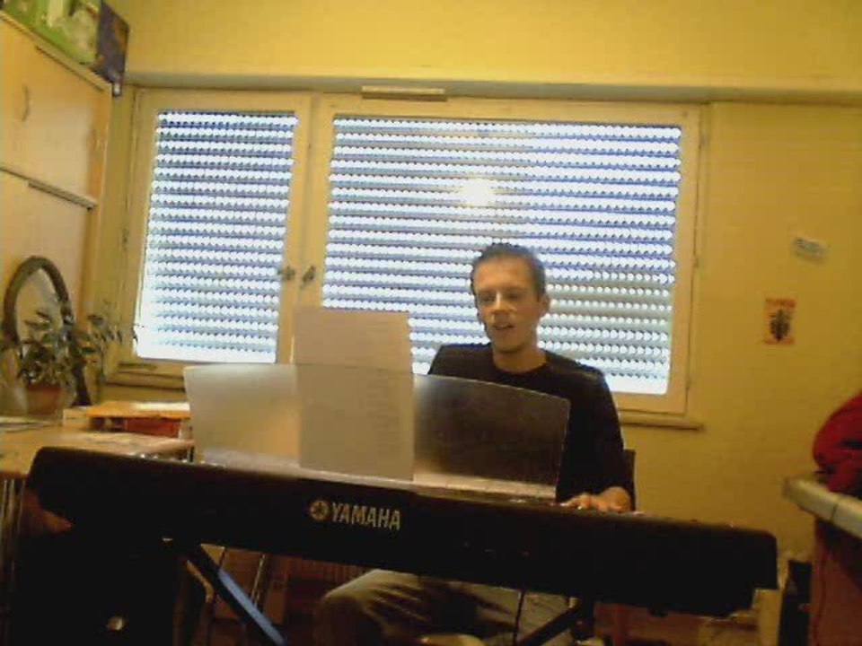 with or without you U2 piano/voix