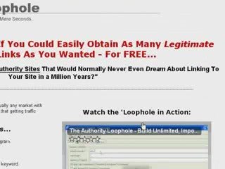 The Authority Loophole Review - 100% FREE PR5+ Backlinks!
