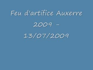 Feu d'Artifice Auxerre 2009