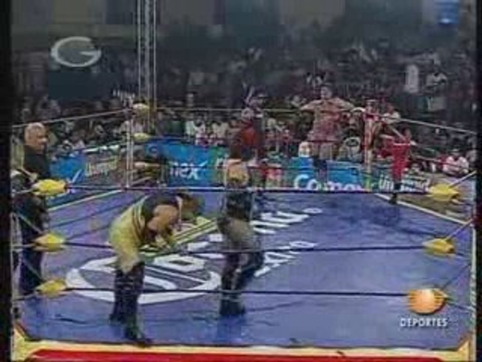 Gato, Pimpinela, Ultimo Gladiador vs Kristal, Polvo, Yuriko