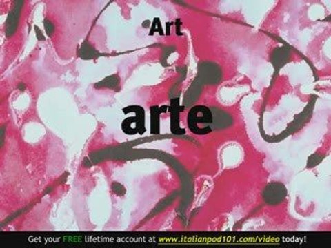 Learn Italian - Italian Study Subjects Vocabulary