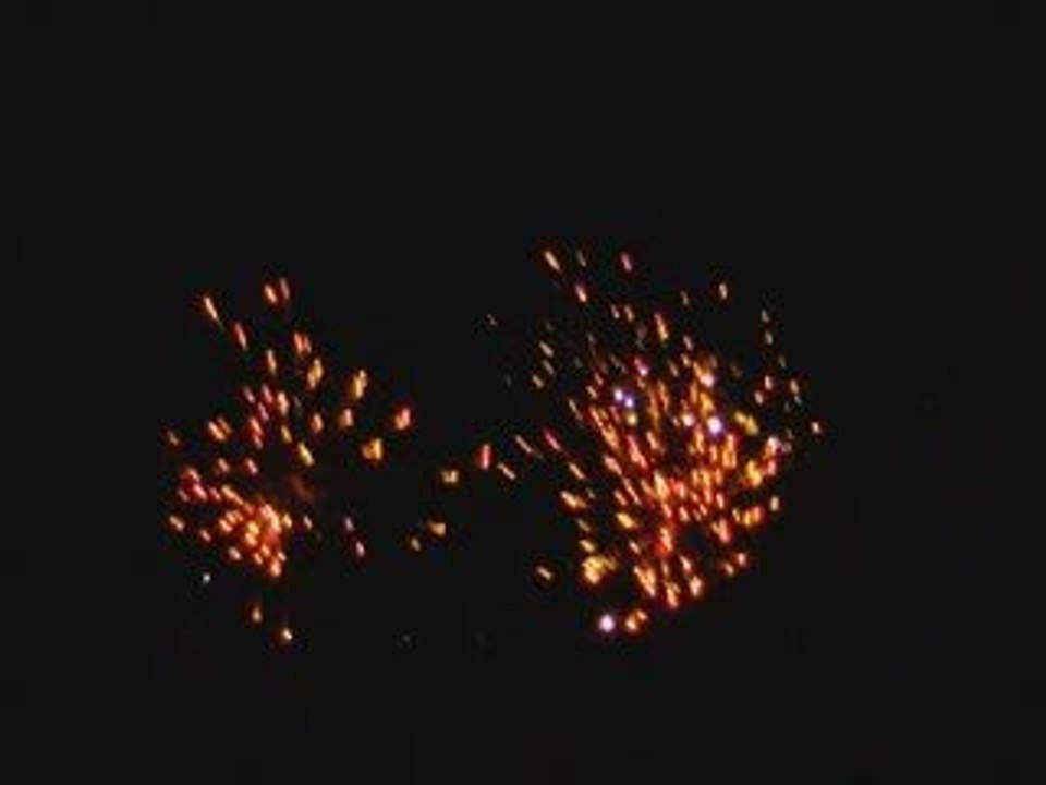 Feu d'artifice Maintenon 14 juillet 2009