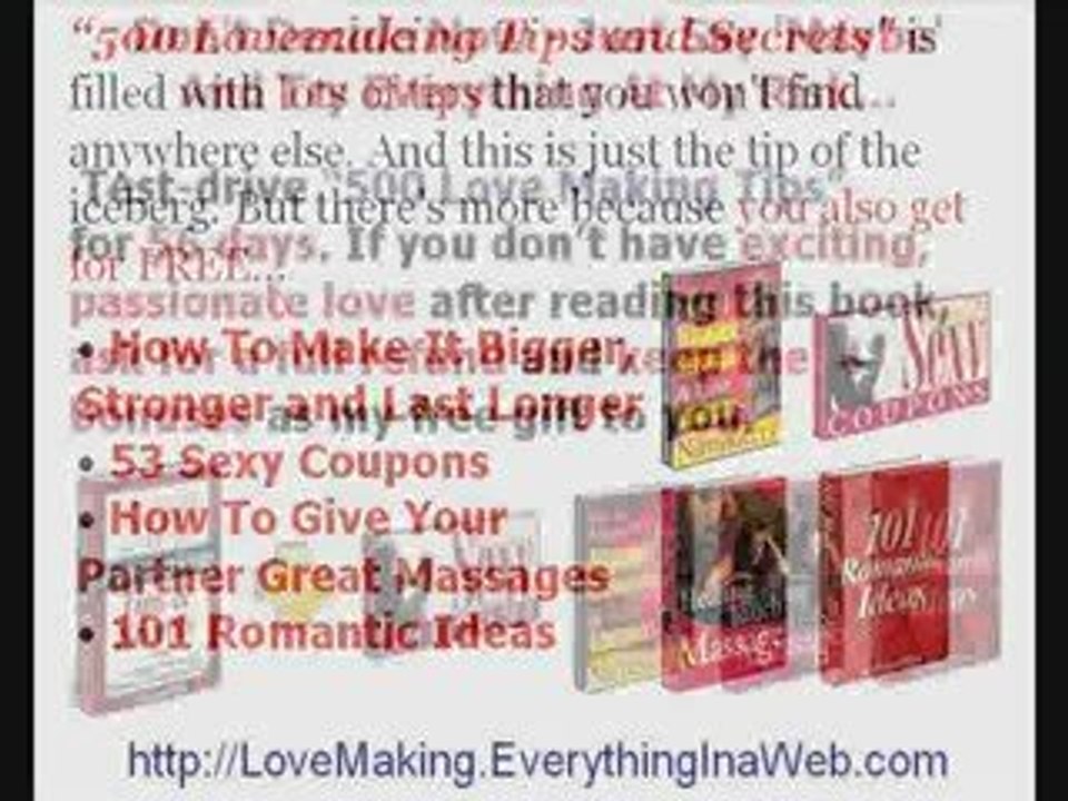 Love Making - How To Bring Back The FIRE Into Your Love Life