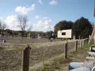 Exercice individuel au trot avec Kaer