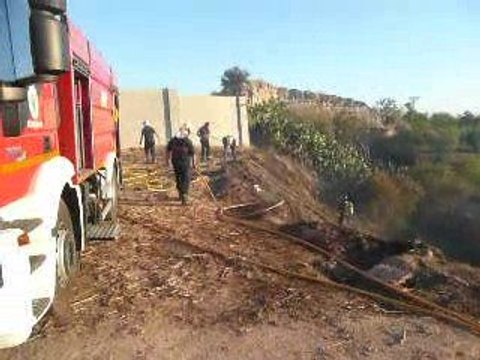 Incendio en la Cárcava. Sanlúcar la Mayor